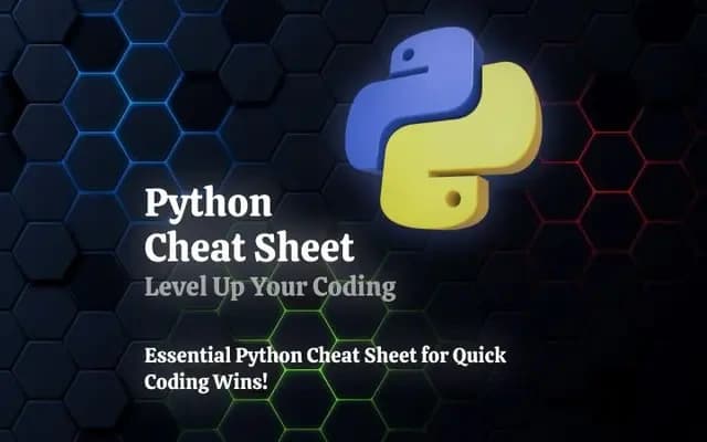 Python Cheat-Sheet: Your Quick Reference Guide Arif Sardar
